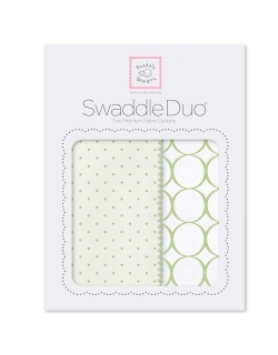 Набор пеленок SwaddleDesigns Swaddle Duo KW Dot/Mod Circle