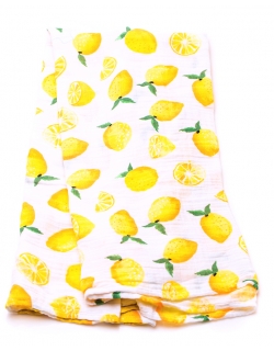 Муслиновая пеленка для новорожденных с бамбуком Diva большая, Lemon Cotton