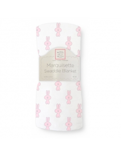 Пеленка детская тонкая SwaddleDesigns Маркизет, Little Bunnie Pstl Pink