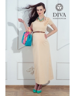 Платье для кормящих и беременных Diva Nursingwear Dalia, цвет Grano