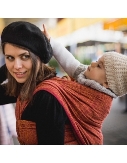 Слинг-шарф Didymos, Indio Rubin-Mandarine (рубин-мандарин)