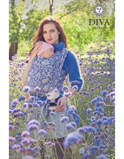 Эрго-рюкзак для новорожденных Diva Milano Rose Azzurro Simple One!