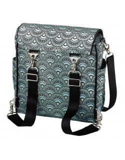 Petunia Boxy Backpack: Aquamarine Roll