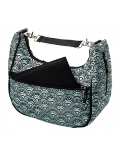 Petunia Touring Tote: Aquamarine Roll