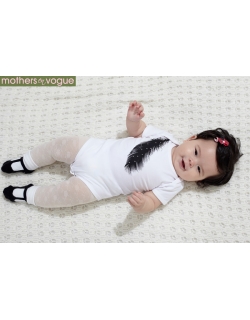 Топ для кормления Mothers en Vogue Plume & Feather, белый