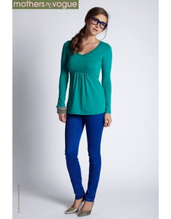 Топ для кормления Mothers en Vogue Must Have V-Neck, зеленый