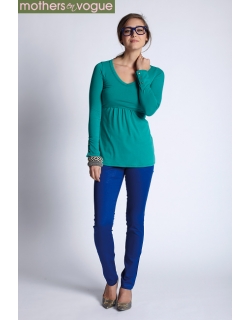 Топ для кормления Mothers en Vogue Must Have V-Neck, зеленый