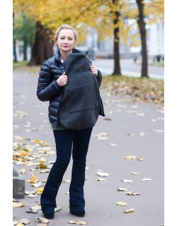 Слингонакидка из шерсти Diva Outerwear Antracite (графит)