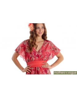 Платье для кормящих Mothers en Vogue Obi, коралловый