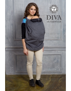 Слингонакидка из шерсти Diva Outerwear Antracite (графит)