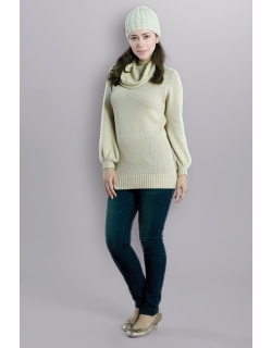 Свитер для кормящих Funnel Turtle-Neck, Cashew