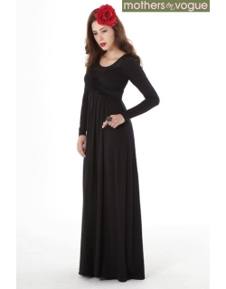 Вечернее платье для кормящих Mothers en Vogue Lola Mae Maxi, черный