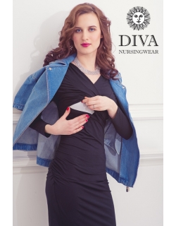 Платье для кормящих и беременных Diva Nursingwear Lucia, цвет Nero