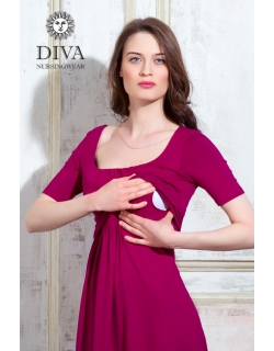 Платье для кормящих и беременных Diva Nursingwear Stella Maxi, Berry