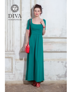 Платье для кормящих и беременных Diva Nursingwear Stella Maxi, Smeraldo