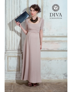 Платье для кормящих и беременных Diva Nursingwear Stella Maxi, Grano