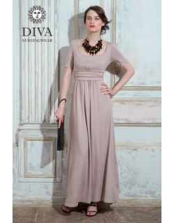 Платье для кормящих и беременных Diva Nursingwear Stella Maxi, Grano