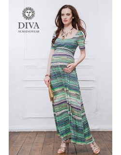 Платье для кормящих и беременных Diva Nursingwear Stella Maxi, Kiwi