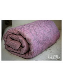 Слинг с кольцами Ellevill Paisley Silver-Pink со льном