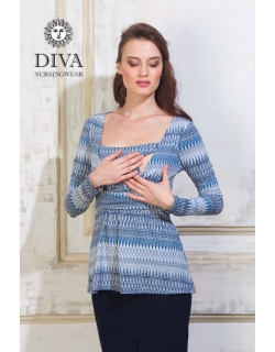 Топ для кормящих и беременных Diva Nursingwear Alba, принт Iceberg